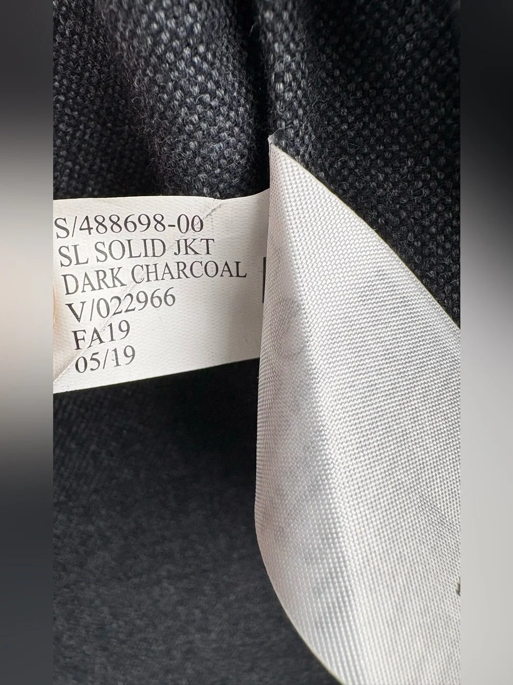 Banana Republic Slim Fit Blazer Men’s 40R Cotton Gray Patch Pocket 2 Buttons